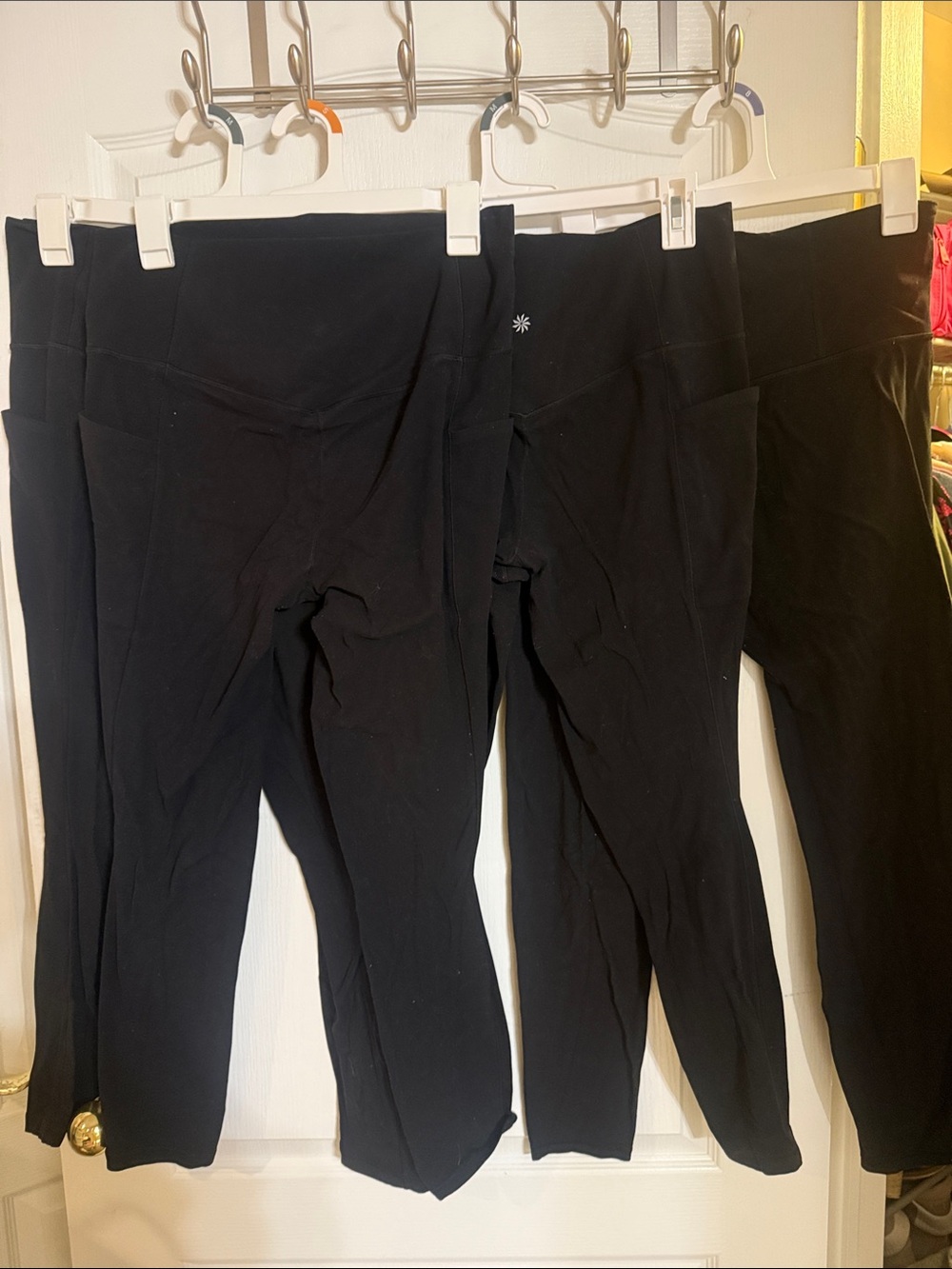 4 pair of Athleta Black High-Rise Leggings